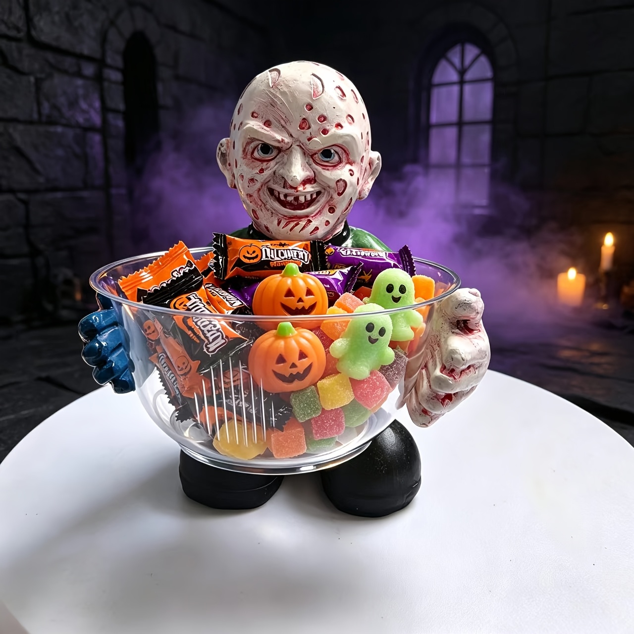 Zombie Snacks - Фигурка зомби-чашки для конфет из смолы,